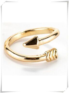 💲Sale 10/$15 ❤️ - Gold Tone Open Adjustable Ring with Arrow Motif